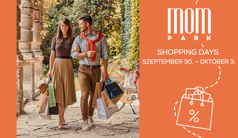 Csütörtöktől újra Shopping Days a MOM Parkban!