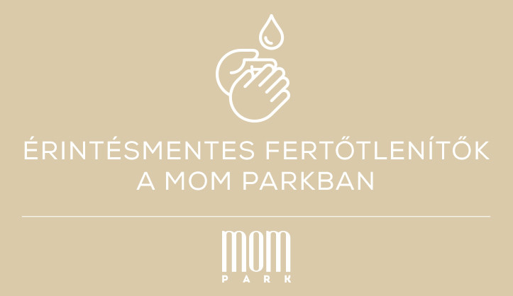 Érintésmentes fertőtlenítők a MOM Parkban