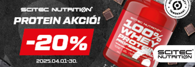 Tavaszi fehérje akció a Scitec Nutrition üzletében