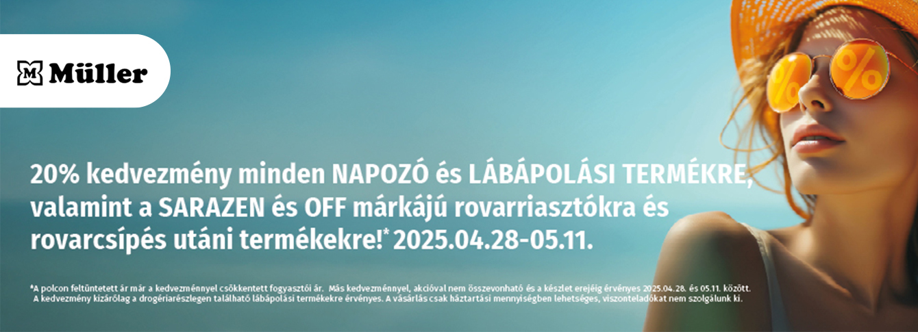 Készüljön a nyárra a Müller kedvezményes ajánlatával