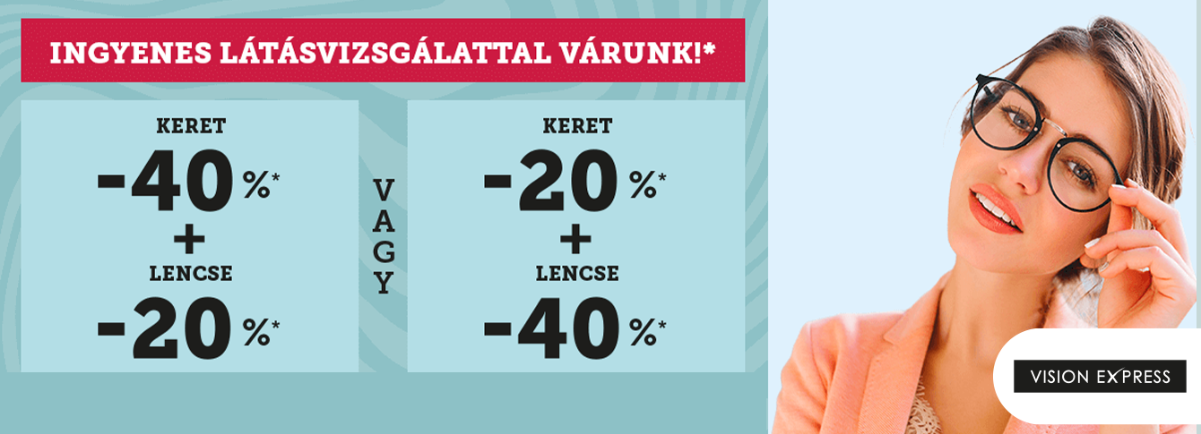 Döntsön a kedvezményről a Vision Express akciójában!