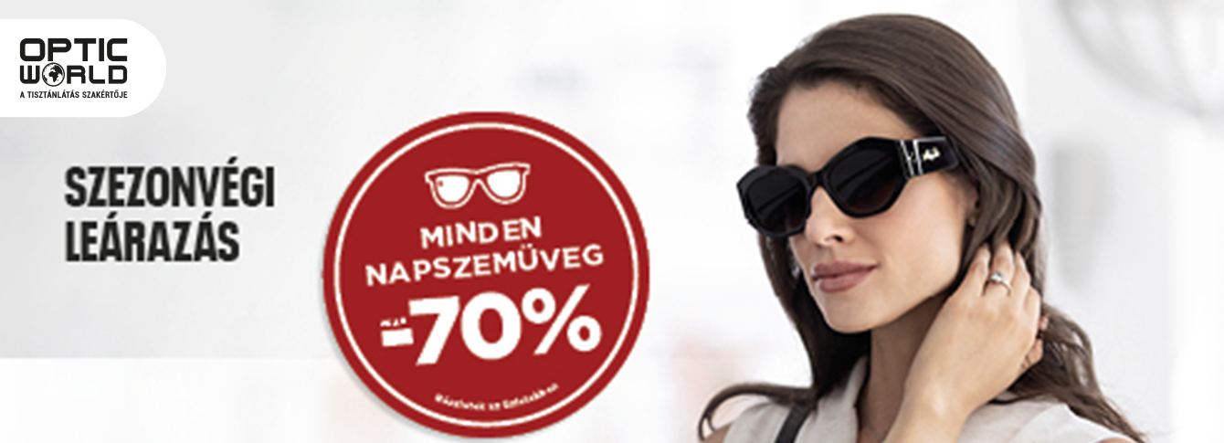 Szezonvégi leárazás az Optic World üzletében