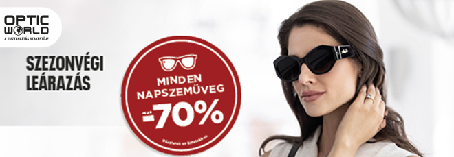 Szezonvégi leárazás az Optic World üzletében