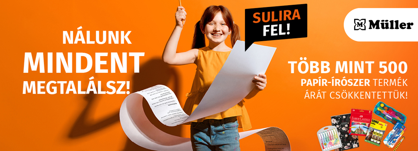Iskolakezdési akció a Müllerben