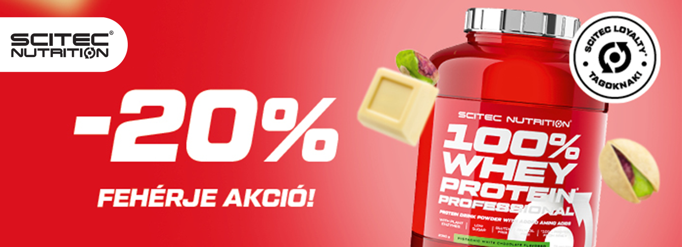 Szezonindító fehérje akció a Scitec Nutrition üzletében