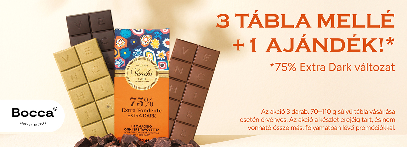 3+1 Venchi-akció a BOCCA Gourmet Stories-ban