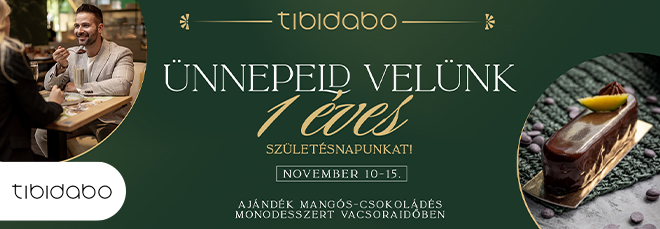 Ünnepeljen az 1 éves Tibidabo Étteremmel!