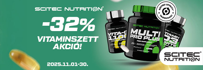 Vitamin akció a Scitec Nutrition üzletében