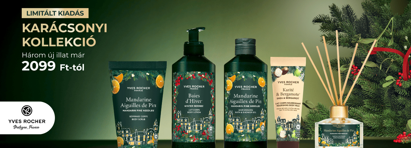 Karácsonyi kollekció az Yves Rocher-ban