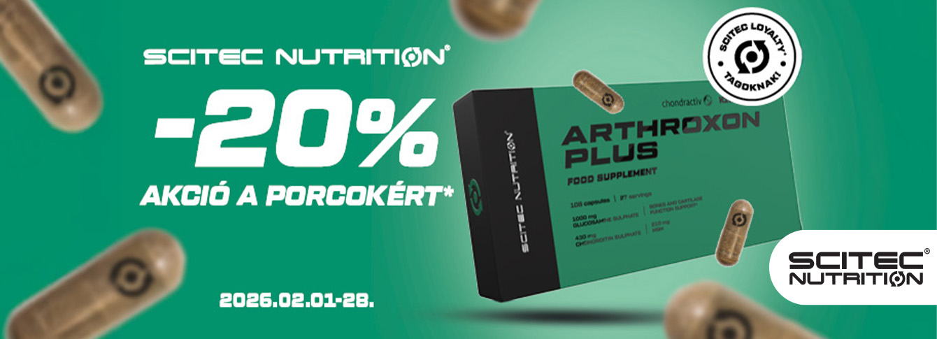 Arthroxon Plus akció a Scitec Nutrition-nél