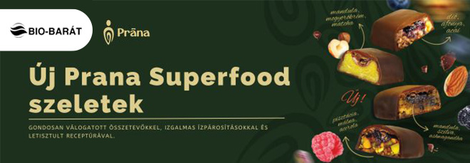 Új Prana superfood szeletek érkeztek a Bio-Barát Bioboltba