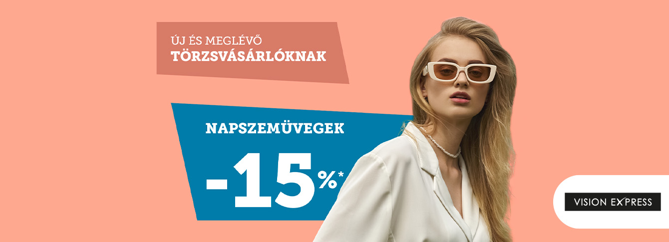  Tavaszi stílus -15% kedvezménnyel a Vision Express üzletében
