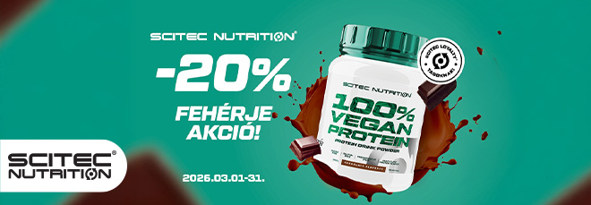 Vegan Protein akció a Scitec Nutrition üzletében