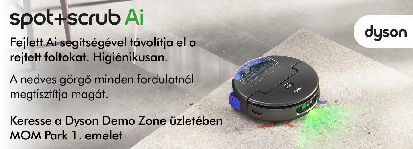 A porszívózás jövője a Dyson Spot+Scrub Ai-jal kezdődik