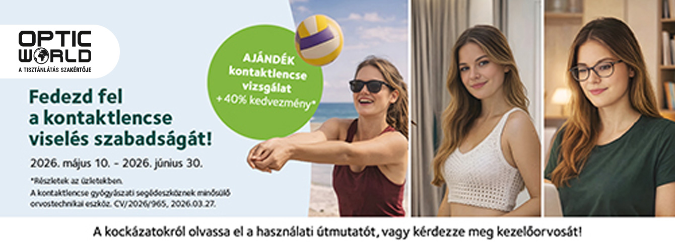 Nyári kontaktlencse-akció az Optic Worldben