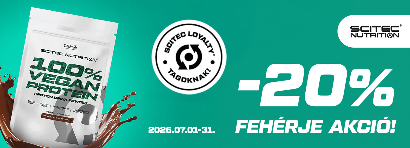 100% Vegan Protein az egészséges életmódért, kedvező áron