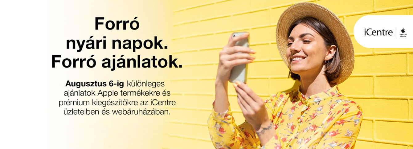 Apple termékek és kiegészítők kedvezménye Augusztus 6-ig