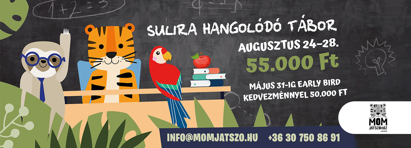 Játékos sulikezdés a MOM Játszóház napközis táborában