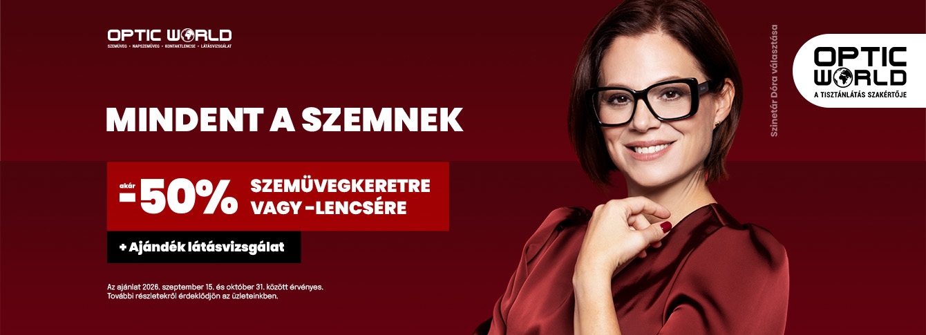 Látás Hónapja az Optic Worldben: válasszon most új szemüveget!
