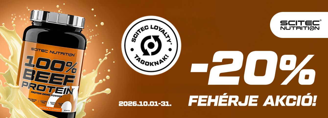 100% Beef Protein: októberi ajánlat a Scitecnél