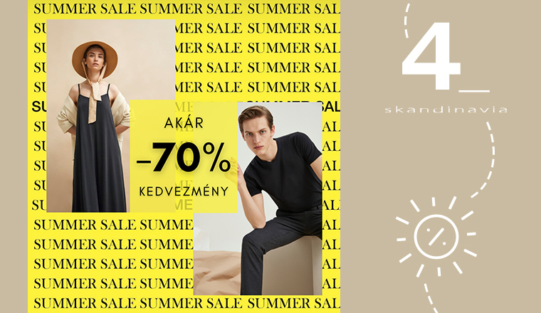 Akár 70% kedvezménnyel várja a 4_skandinavia!